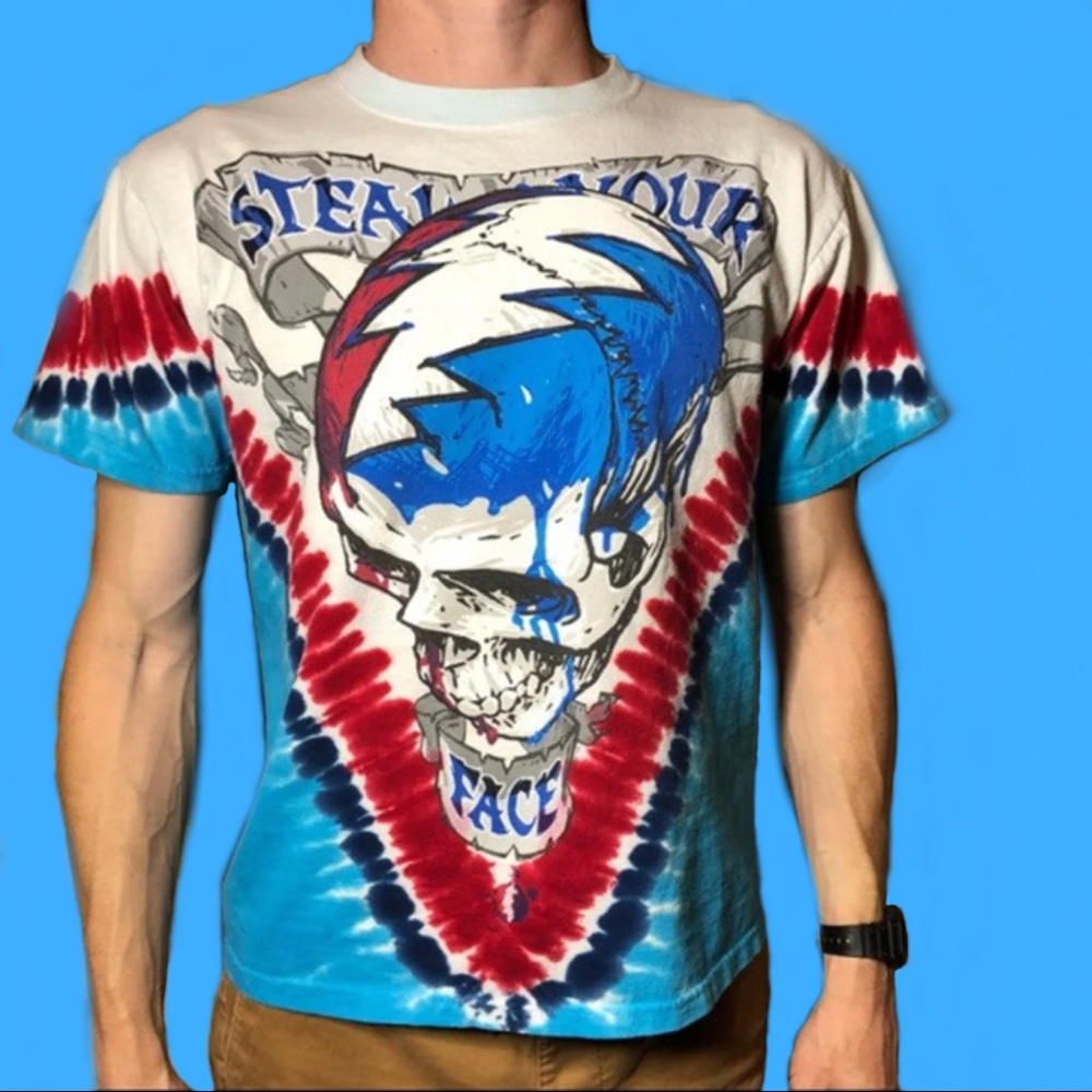 Grateful Dead Tie Die Steal Your Face T Shirt
